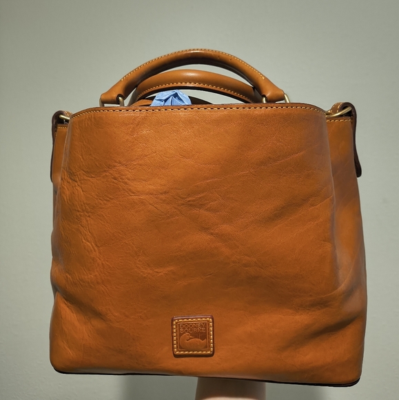 Dooney & Bourke Brenna Satchel Florentine Leather in The Color Natural - Picture 1 of 6